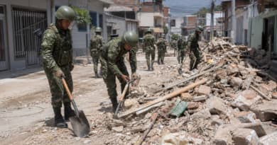 Colombia Earthquake: Soldiers Lead Debris Cleanup in Cali Three Days After Tremor