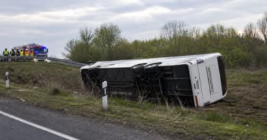 12 Killed in Hungary Bus Crash as Vehicle Overturns in Highway Ditch
