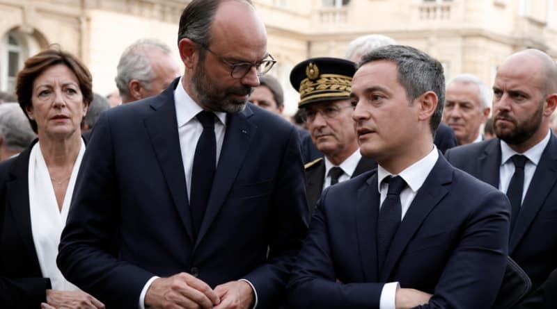 Edouard Philippe Wins Backing of French Minister Gérald Darmanin Ahead of Presidential Election