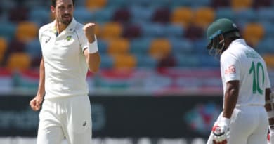 Mitchell Starc’s 5-Wicket Blitz in First Session Leaves Bangladesh Reeling in Mackay Test