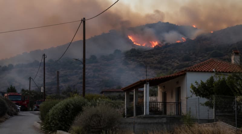 Two Dead, Several Injured as Wildfires Ravage Greek Island of Salamina