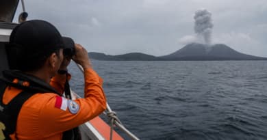 Search Underway for Boat Carrying Journalists Missing Near Indonesia's Anak Krakatau Volcano