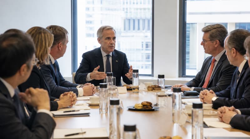 Carney Pitches Canada to Global Investors as Trump Pulls Capital South