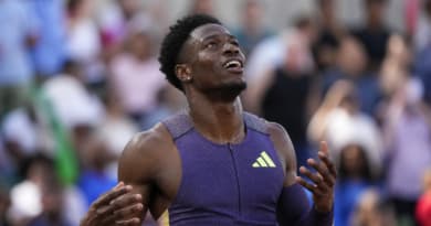 Tharp Turns Near-Disaster Into Gold at Ultimate Championship 110m Hurdles