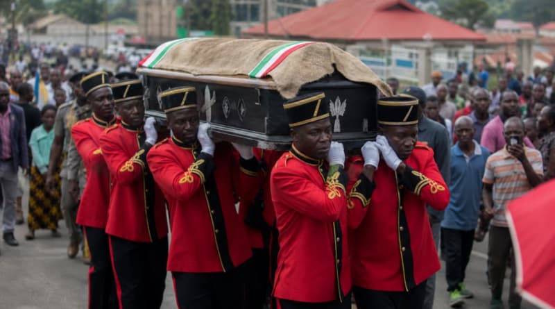Royal Guards Carry King Oyo’s Casket Through Fort Portal as Tooro Kingdom Succession Row Deepens