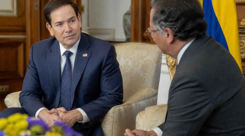 Rubio Meets Colombia’s Leader, Ties Trade Talks to Anti-Trafficking Push Across Andes
