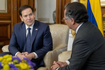 Rubio Meets Colombia’s Leader, Ties Trade Talks to Anti-Trafficking Push Across Andes